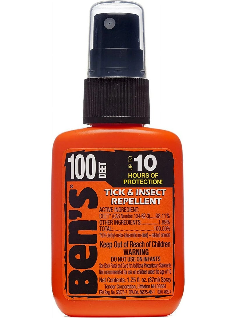 Ben's 100 Tick & Insect Repellent Alcohol Free Deet Insect Repellent Pump Spray Offers 10 Hours Of Protection For Adults & Children 37 ML - Image 2
