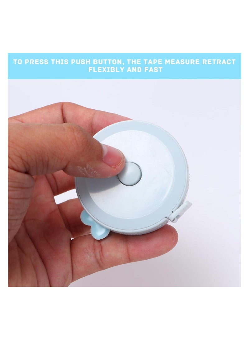 1 Pcs Measuring Tape for Body Soft Tape Measure Retractable Measuring Tape Double Scale Tape Measure Body Measuring Tape for Body Measurements for Fabric Sewing Craft Weight Loss  - Image 3
