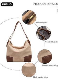 Women's Shoulder Tote Bag Canvas Handbag For Women Large Capacity Bucket Bag Fashionable Travel Messenger Shoulder Bag For Ladies Girls College Students - pzsku/Z7C5DF669E76F331BE083Z/45/_/1733563234/8c27a1e4-e897-4361-af9e-02b54a86f521