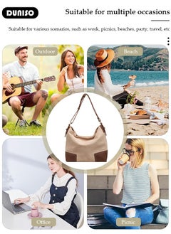 Women's Shoulder Tote Bag Canvas Handbag For Women Large Capacity Bucket Bag Fashionable Travel Messenger Shoulder Bag For Ladies Girls College Students - pzsku/Z7C5DF669E76F331BE083Z/45/_/1733563235/6cb43946-2d98-440c-b335-1ab43ba92279