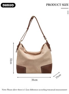 Women's Shoulder Tote Bag Canvas Handbag For Women Large Capacity Bucket Bag Fashionable Travel Messenger Shoulder Bag For Ladies Girls College Students - pzsku/Z7C5DF669E76F331BE083Z/45/_/1733563244/27cc59de-b0fe-4584-9171-2b90400d5b2a