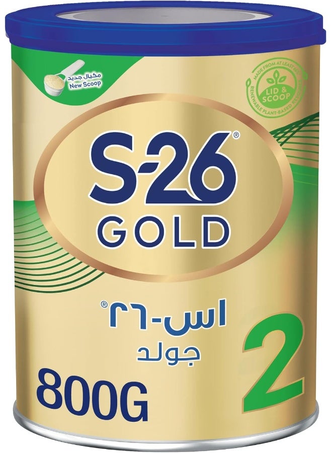 S.26 حليب S26 الذهبي المرحلة 2، 6-12 شهرًا، تركيبة متابعة مصنوعة من حليب البقر للرضع من 6 إلى 12 شهرًا - Image 1