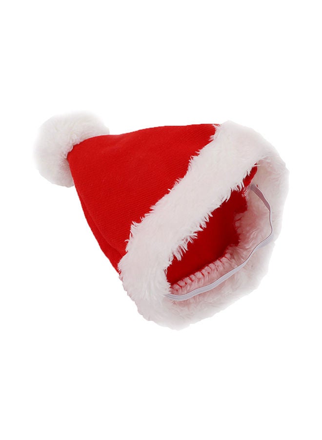 NIBEMINENT Pet Puppy X-MAS Santa Winter Warm Costume Dress Red Lyard - Image 4