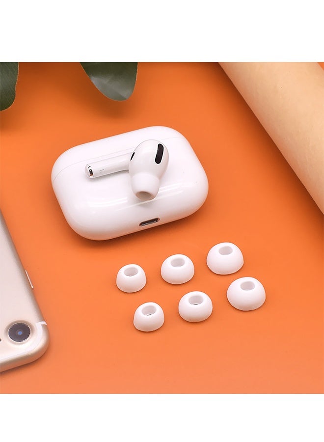 6 Pairs Ear Tips Replacement Compatible for Airpods Pro2, Portable Silica Gel Anti Slip Reducing Noise in Ear Eartips, 3 Sizes Silicone Ear Tips - Image 4