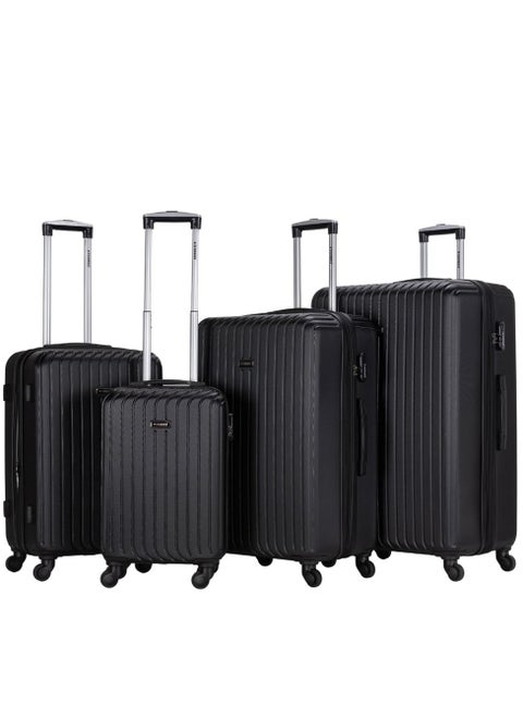 Suitcase Set of 4 PCS ABS Hardside Travel Luggage Bag