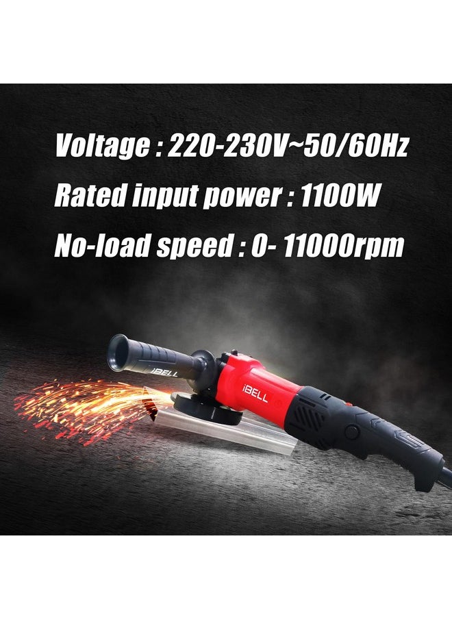 iBELL Angle Grinder IBL AG10-06, 1100W, 100MM Heavy Duty,11000 RPM with 6 Months Warranty - pzsku/Z7C5E448BBF3D903FC8C5Z/45/_/1740982803/7e69096b-4def-4eed-9bea-1ebc8294c1b8