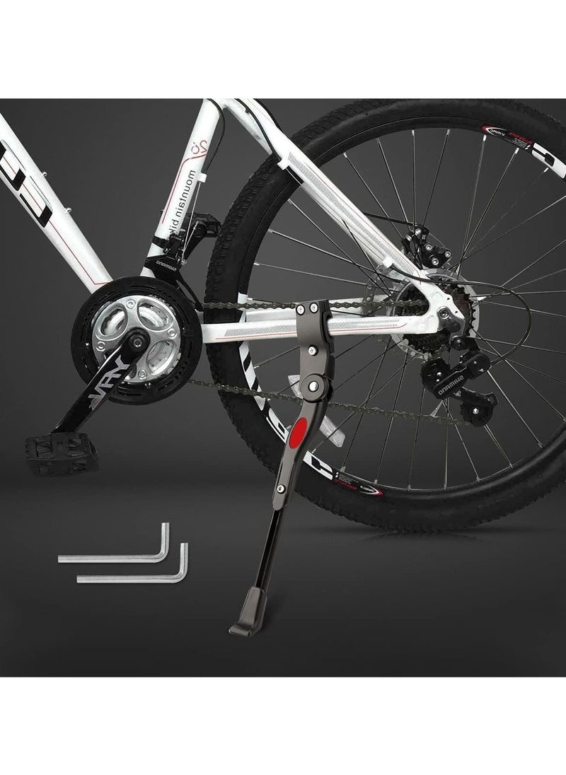 Y&D Bike Kickstand, Side Rear Bracket Adjustable Aluminium Alloy Kick Stand Adult Bicycle Universal for 24-29 Inches Mountain Bike, Road  - Image 3