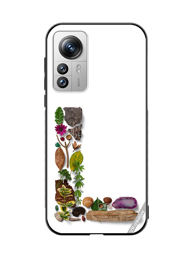 VR CREATIVE Protective Case Cover For Xiaomi 12 Pro Alphabet L Design Multicolour - Image 1