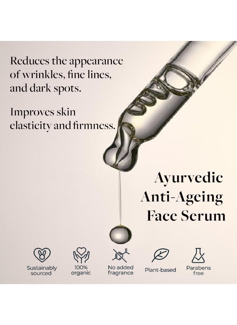 SADHEV - Ayurvedic Anti-Ageing Face Serum With Goodness OF Bakuchiol And Naturally Derived Retinol for Reducing Wrinkles, Fine lines And Dark Spots - Image 1