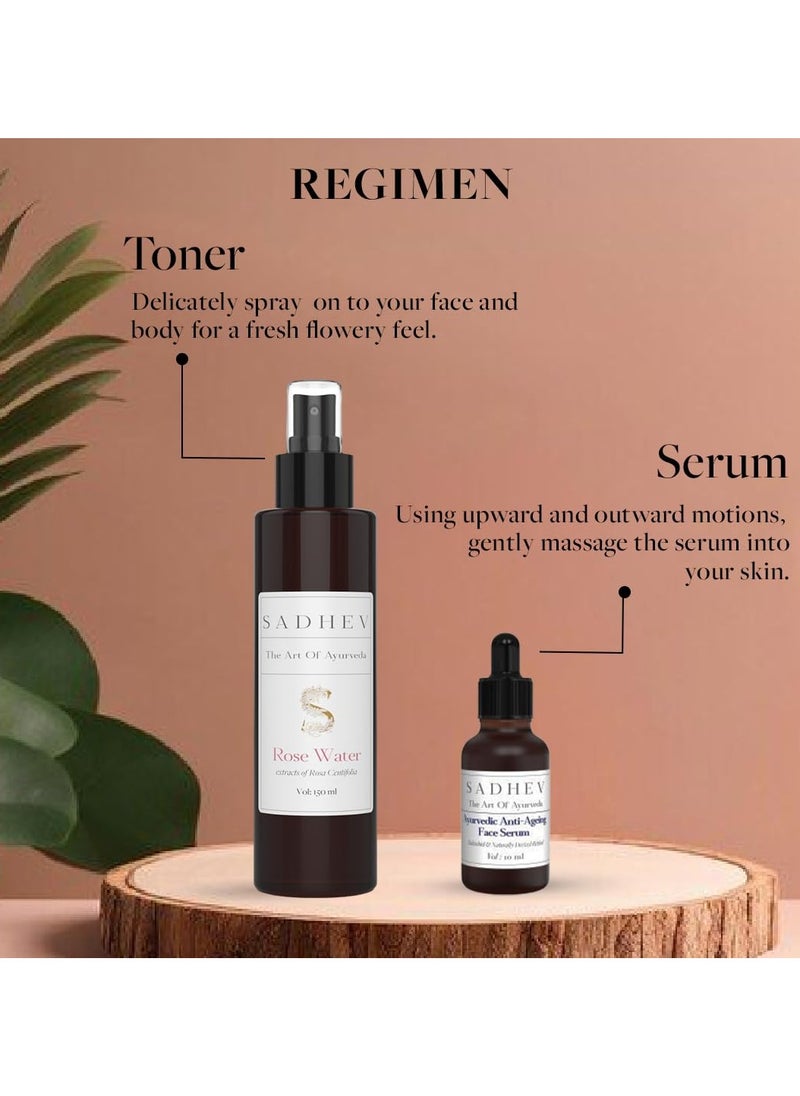 SADHEV - Ayurvedic Anti-Ageing Face Serum With Goodness OF Bakuchiol And Naturally Derived Retinol for Reducing Wrinkles, Fine lines And Dark Spots - Image 1