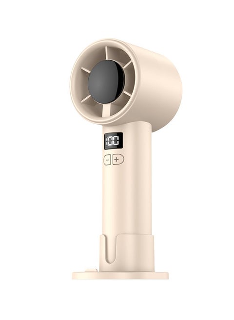 Handheld or Desktop Fan with Digital Display, 100 Speeds, Long Battery Life, USB Rechargeable, High-Speed Turbo Fan
