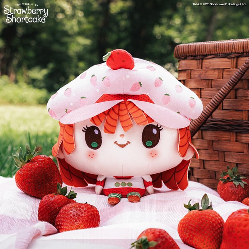 TeeTurtle Cloudheads Strawberry Shortcake Plush - 5-Inch Official Strawberry Scented Stuffed Animal with Embroidered Details - Soft Cuddly Plush Toys for Kids, Teens, and Adults - Image 3