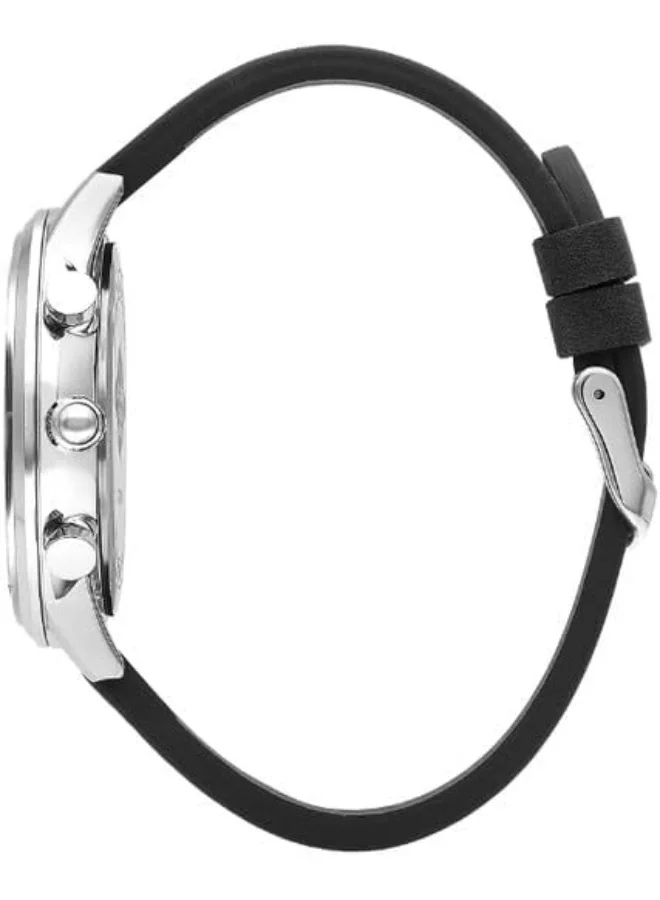 Lee Cooper Lee Cooper Men's Watch, Multi Function Display and Leather Strap - LC07943.351, Black