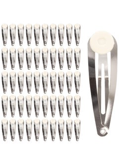 Lawie Lawie 50 Pack Bulk 2 Inch 5 CM Glue Pad Snap Metal Hair Clips Barrettes Hairpins Clips Hairgrips Craft DIY Accessories 