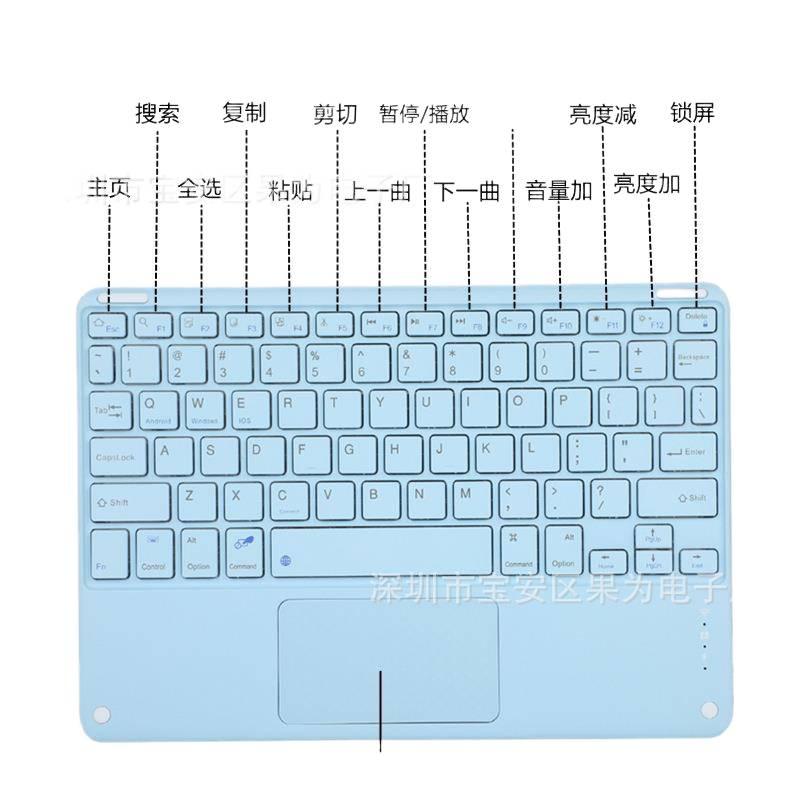 DGG حافظة آيباد بلوحة مفاتيح متوافقة مع iPad Air / iPad 10.2 باللون وردي باللون الوردي - Image 5