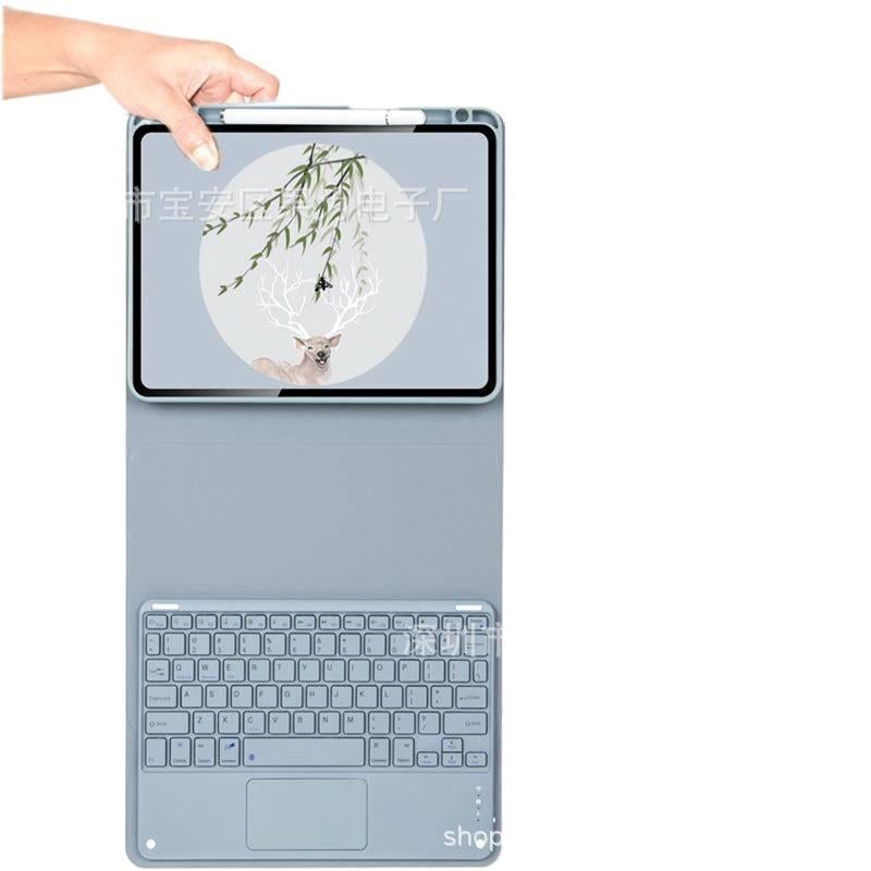 DGG حافظة آيباد بلوحة مفاتيح متوافقة مع iPad Air / iPad 10.2 باللون وردي باللون الوردي - Image 3
