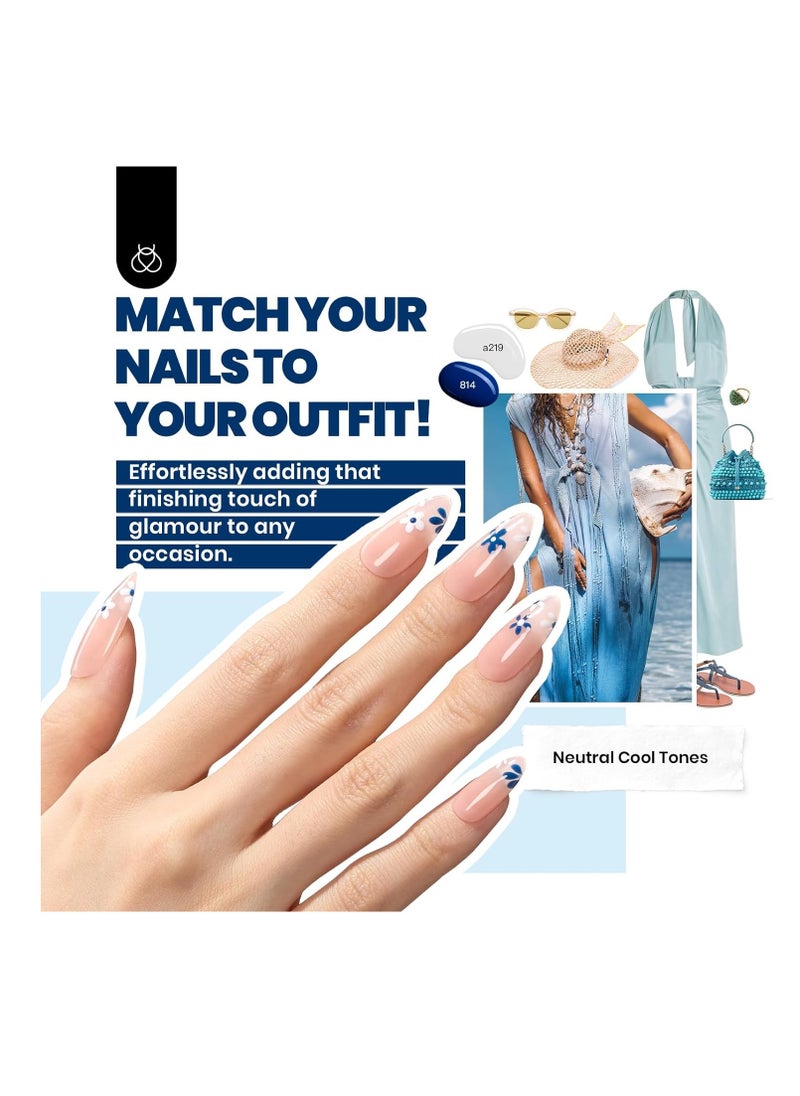 beetles Gel Polish Beetles Gel Nail Polish 25 Colors Gel Polish Set Nude Blue Pink Red Gel Polish Chic Outfits Collection with 3Pcs Base Top Coat Gel Fall Manicure Kit Salon DIY Home Gift for Women Girls  - Image 3