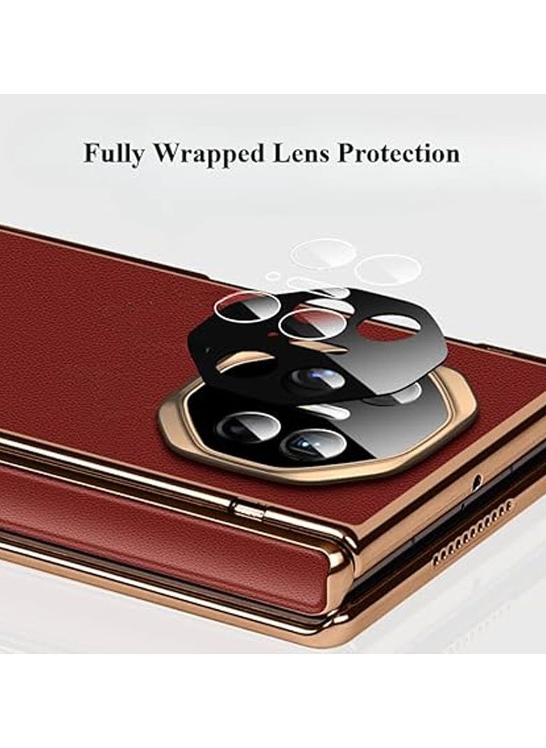 General - Case for Huawei Mate XT Ultimate (2024),Electroplated Foldable Anti-fall Phone Case with Front Screen Protection & Fully Wrapped Lens Protection & Hinge Protection & Stand - Image 1