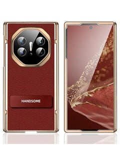 Case for Huawei Mate XT Ultimate (2024),Electroplated Foldable Anti-fall Phone Case with Front Screen Protection & Fully Wrapped Lens Protection & Hinge Protection & Stand