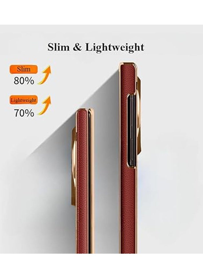 General - Case for Huawei Mate XT Ultimate (2024),Electroplated Foldable Anti-fall Phone Case with Front Screen Protection & Fully Wrapped Lens Protection & Hinge Protection & Stand - Image 1