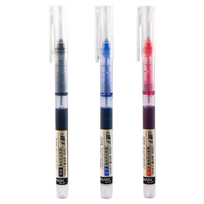 Direct Liquid Quick-Drying Rollerball Pen Black 0.5Mm Integrated Large-Capacity Gel Pen Colorful Needle Pen And Retail - Image 5