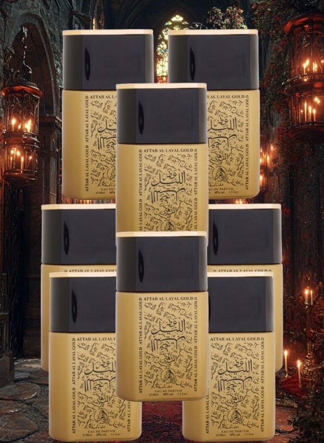 الفخر 8 قطع عطر الليل الذهبي 100مل - Image 1