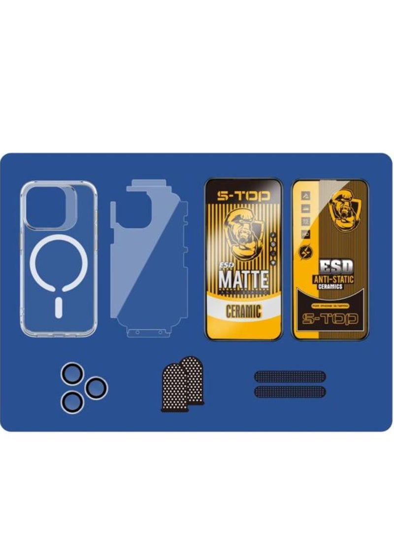 اس-توب مجموعة الحمايه ايفون 15 برو المتكاملة 7 في 1 حمايه تستحق الثقة - Image 3