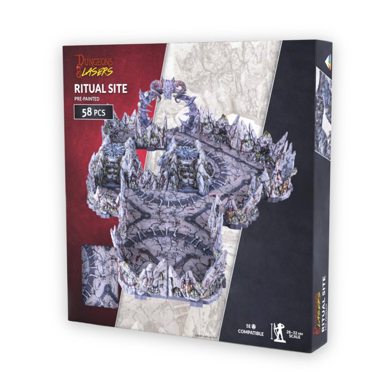 Dungeons & Lasers Dungeons Lasers Ritual Site PrePainted Terrain Set for DND and Tabletop RPG Games 5E Compatible for 2832mm Scale for 14 Years - Image 3