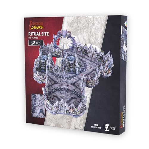 Dungeons & Lasers Dungeons Lasers Ritual Site PrePainted Terrain Set for DND and Tabletop RPG Games 5E Compatible for 2832mm Scale for 14 Years - Image 1