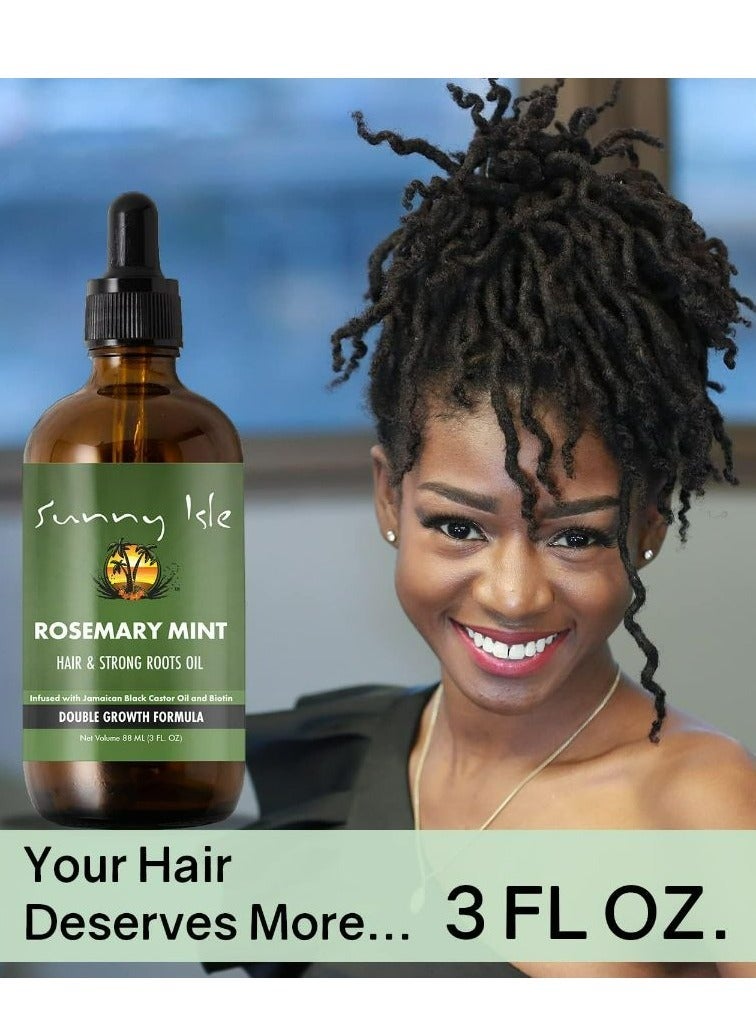 Sunny Isle Rosemary Mint Hair And Strong Roots Oil 88 ML - Image 2