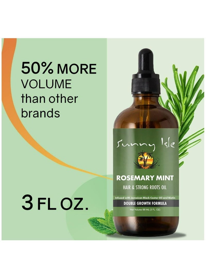 Sunny Isle Rosemary Mint Hair And Strong Roots Oil 88 ML - Image 5
