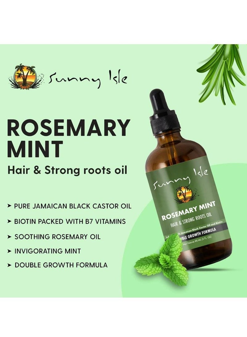Sunny Isle Rosemary Mint Hair And Strong Roots Oil 88 ML - Image 4
