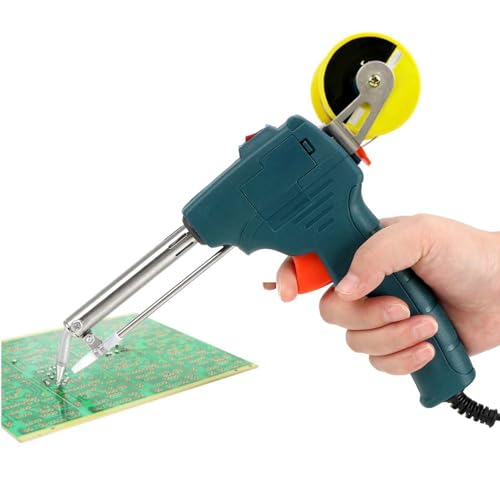UPTODATETOOLS 60W Tin Soldering Iron Pump Welding Tool Handheld Electric Soldering Iron Automatic Send Tin Gun - Image 1