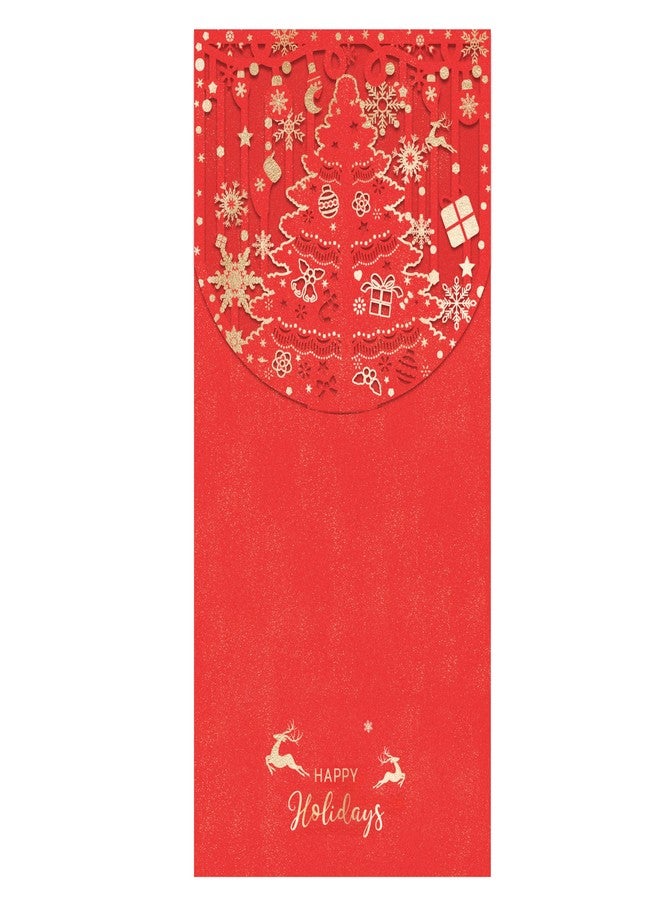 AVERZELLA Holiday Cash Envelopes (Pack of 20), Xmas Gold Foil Money Envelopes for Cash Gifts, Hollow-Out Cash Envelopes Money Holder for Cash For Christmas Day, Birthday,Holiday, New Year (Red) - Image 2