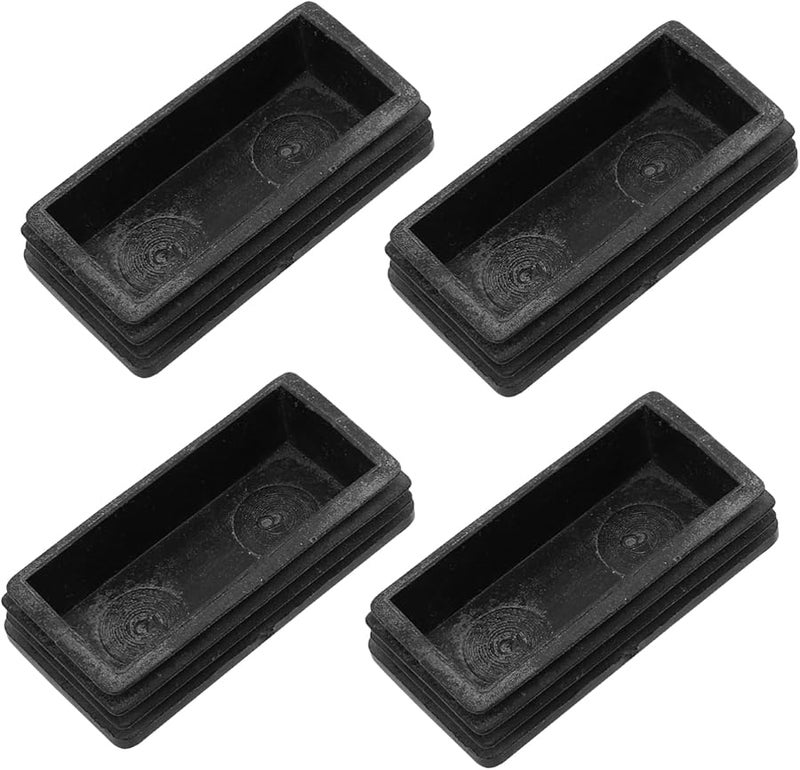 4Pcs Black Non Slip Stair Treads Ladder Feet Mat Folding Leg Leveler Pads - Image 2