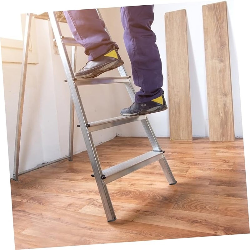 4Pcs Black Non Slip Stair Treads Ladder Feet Mat Folding Leg Leveler Pads - Image 4