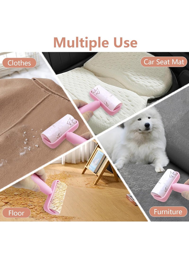 HOMESTAR Lint Roller with Storage Base, Extra Sticky Reusable Pet Hair Remover 5 Refills 300 Sheets Ergonomic Handle Dog Cat Lint Remover Adhesive Lint Brush for Clothes Bed Carpet Car Sofa Dust, - Image 4