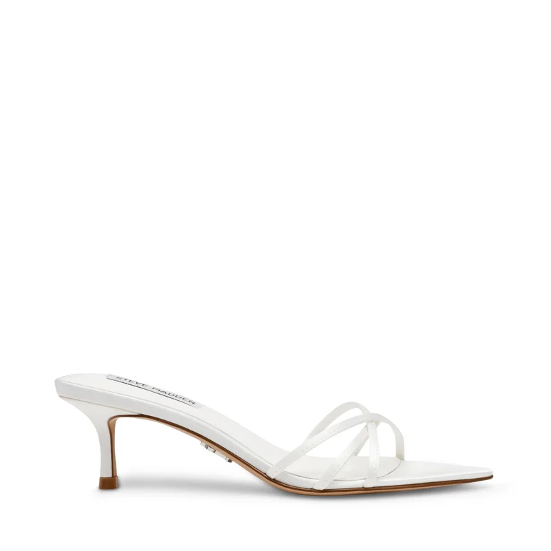 ستيف مادن Candela White Women's Sandals