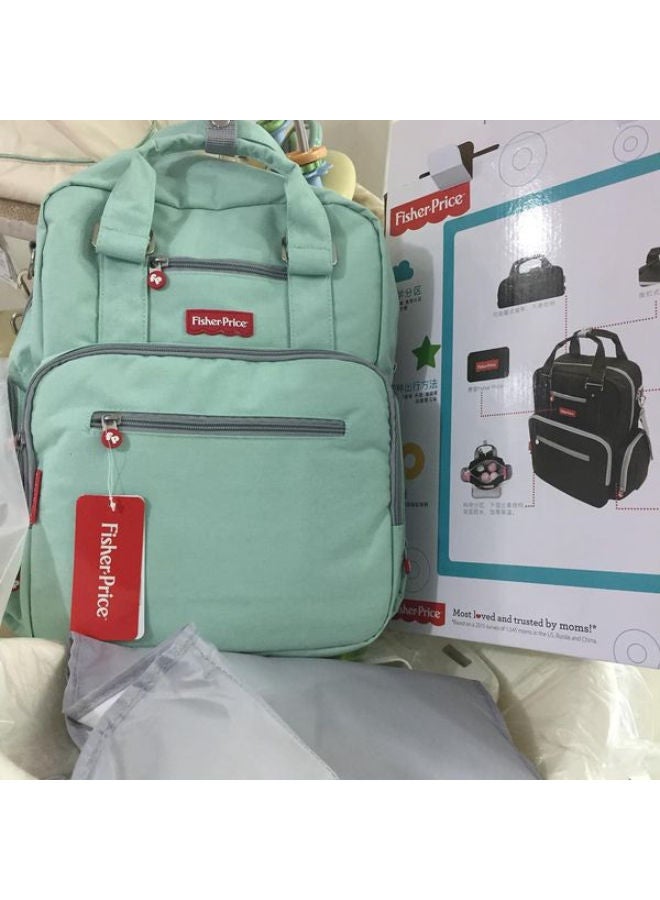 Fisher-Price Diaper Bag with Insulated Bottle Pockets and Changing Sheet - Image 1