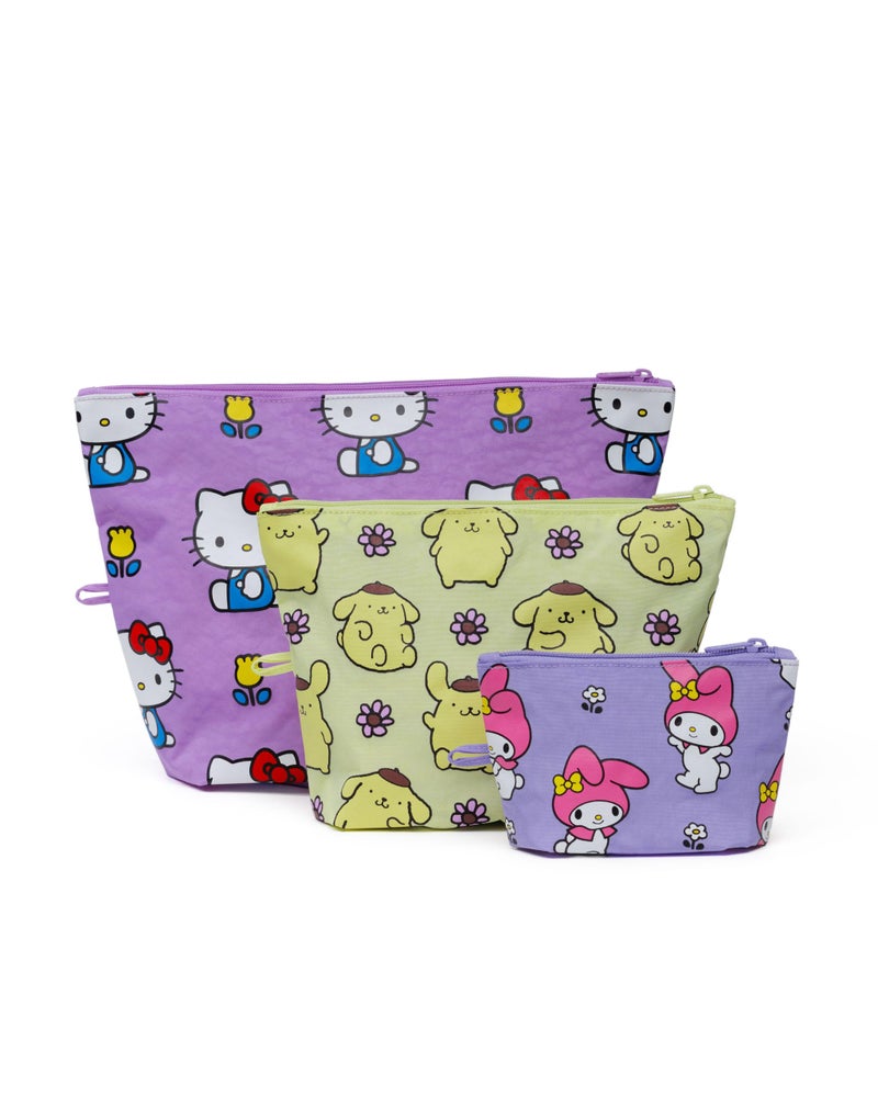 BAGGU Go Pouch Set - Hello Kitty and Friends Florals - Image 1