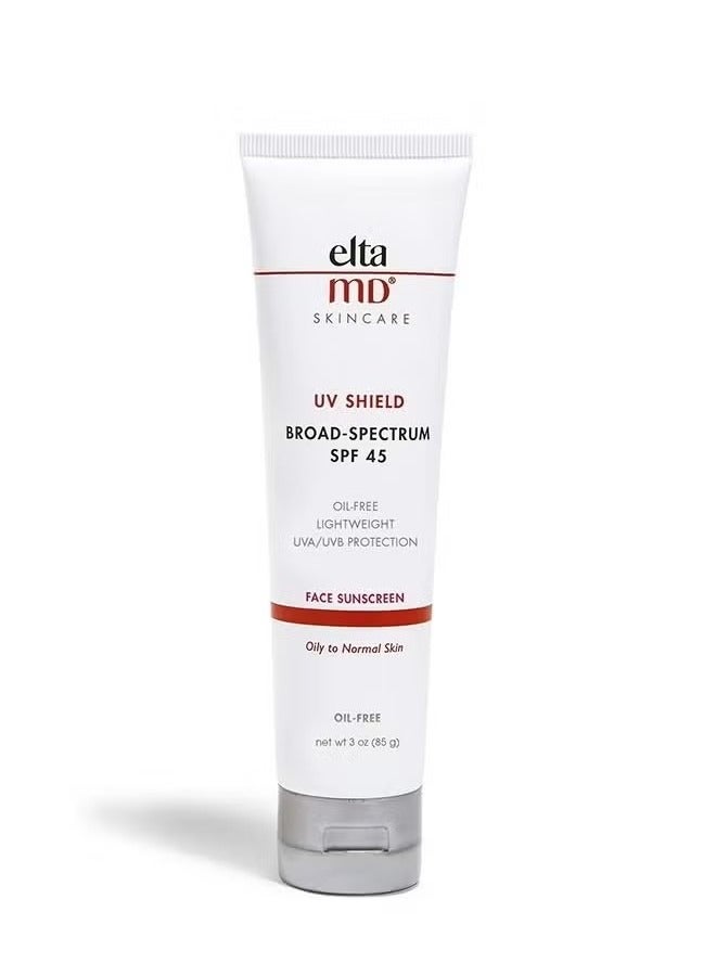 EltaMD UV Shield Broad Spectrum SPF 45 85g, Oil Free, Lightweight, UVA UVB Protection - Image 1