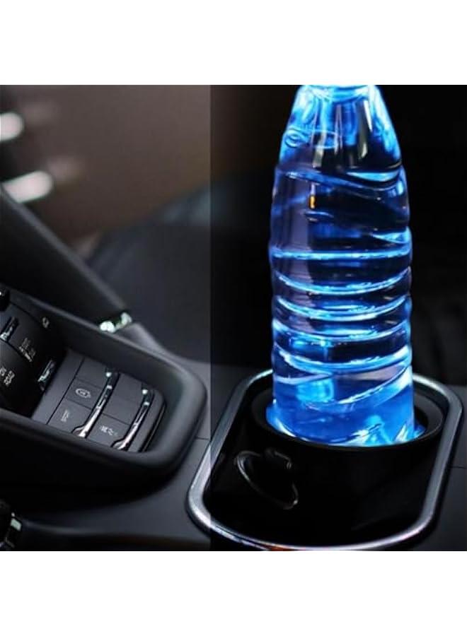 Loquat LED Cup Holder Lights, Car Water Coaster, Cup Coasters, USB Charging Cup Mat, Car LED Water Coaster Intelligent Sensor Touch Switch Vibrant Colors Enhance Car's Atmosphere Water Coaster (Style 2) - Image 4
