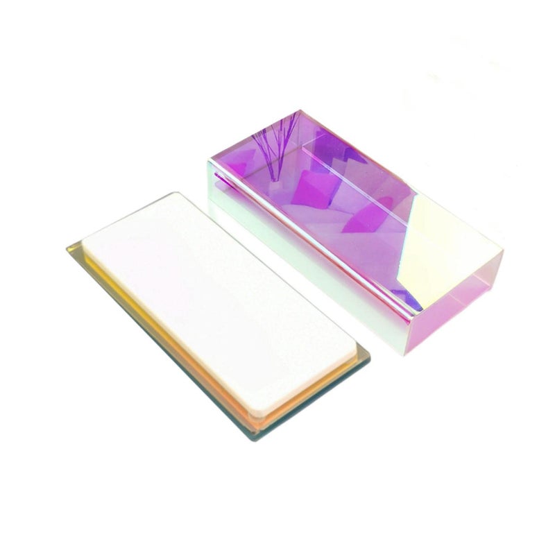 LIXIMMAZN Eyelash Grafting Pallet with Cover, Dust-proof Acrylic Lash Tile holder, Eyelash Extensions Storage Gasket Pads (Dazzling S) - Image 1