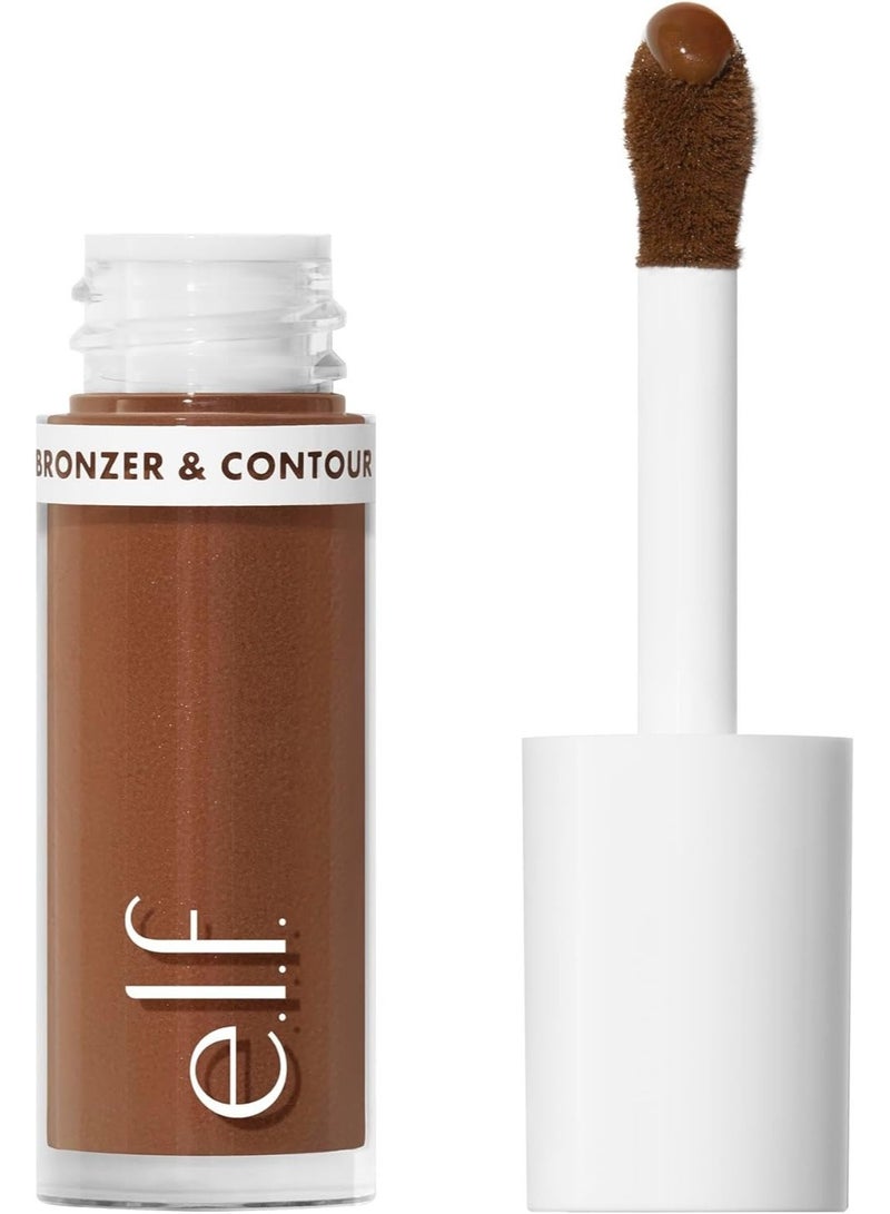 elf Camo Liquid Bronzer & Contour, Silky Highly Pigmented Formula, Creates a Long-Lasting Bronzed Glow & Natural Look, Vegan & Cruelty-Free, 7 Tan/Deep - Image 1
