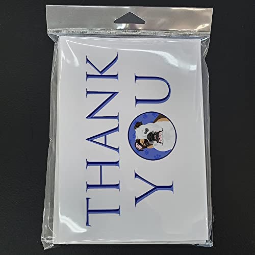 Caroline's Treasures CK9003GCA7P English Bulldog Tricolor #3 Thank You Greeting Cards and Envelopes Pack of 8 Blank Cards with Envelopes Whimsical A7 Size 5x7 Blank Note Cards - Image 3