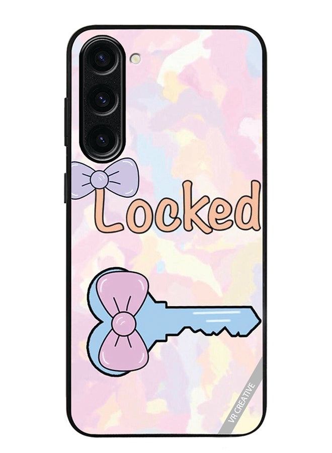 VR CREATIVE Protective Case Cover For Samsung Galaxy S24 Locked Design Multicolour - Image 1