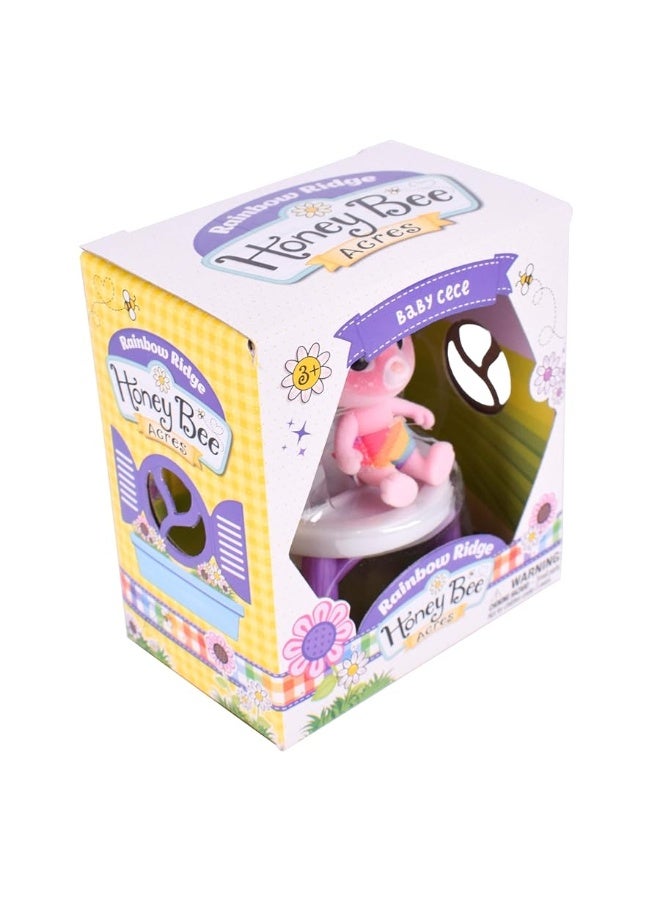 Sunny Days Entertainment Honey Bee Acres Rainbow Ridge Fantasy Collectible Toy Figure Series Surprise Set includes Flocked Poseable Figure with Accessory Assorted Style Great Gift for Girls 3