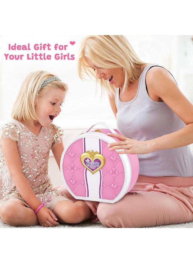 Bettina Portable Princess Vanity with Real Mirror, Toddler Makeup Vanity & Styling Tools, Lights and Sounds, Girls Toys Gifts for 3-12 Year Old Kids Birthday Gift - Image 3