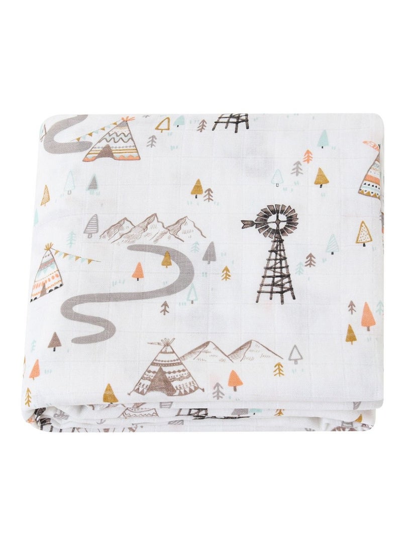 Pure Cotton Cartoon Printed Bath Towels