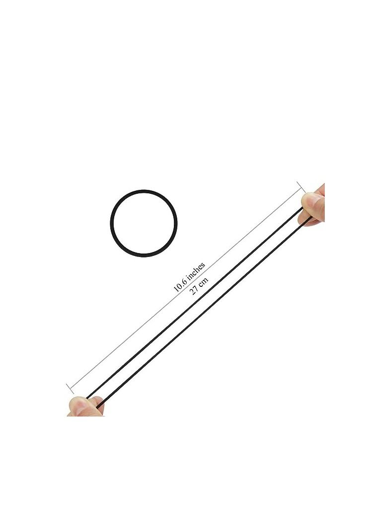 ORiTi 40 pcs Black Hair Elastic for Thick and Curly No Metal Hair Ties Value Pack (3mm) - Image 4